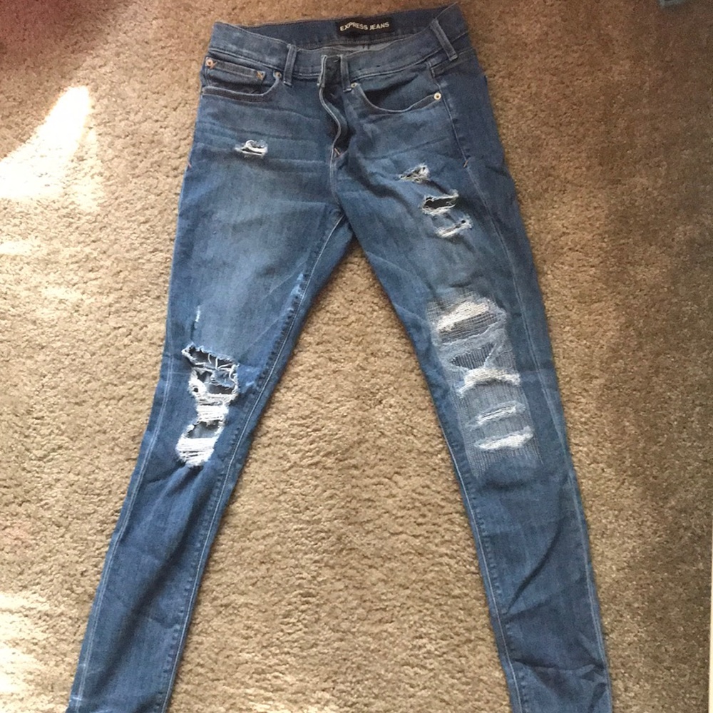 Express Jeans jeggings, size 6r